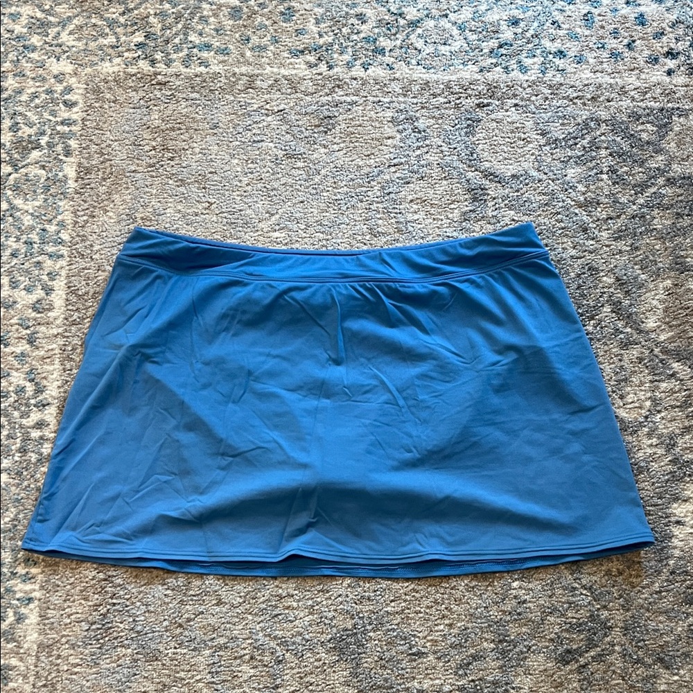 Lands' End Vibrant Blue Swim Skirt